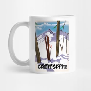 Greitspitz Switzerland & Austria Ski poster Mug